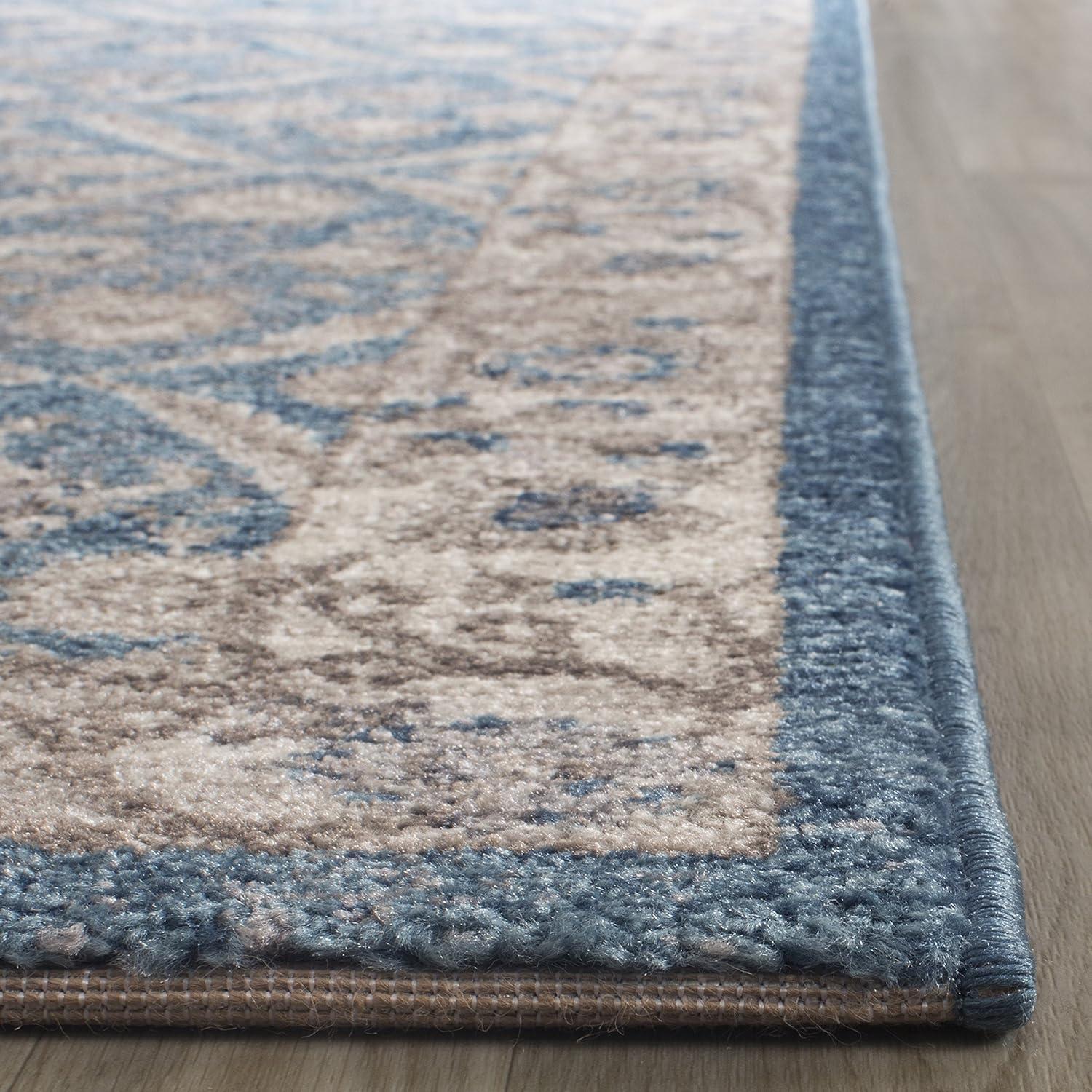Sofia SOF378 Power Loomed Indoor Area Rug - Blue/Beige - 8'x11' - Safavieh