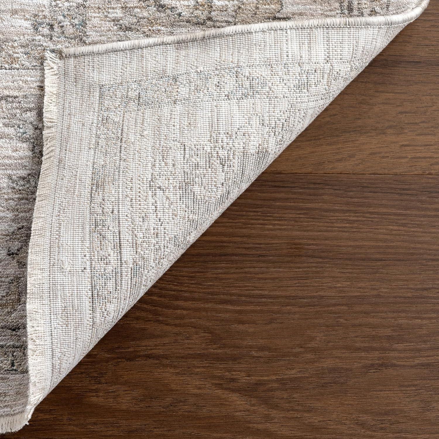 Nuloom Georgianna Medallion Fringe Indoor Area Rug, Runner 2' 8" x 8', Beige