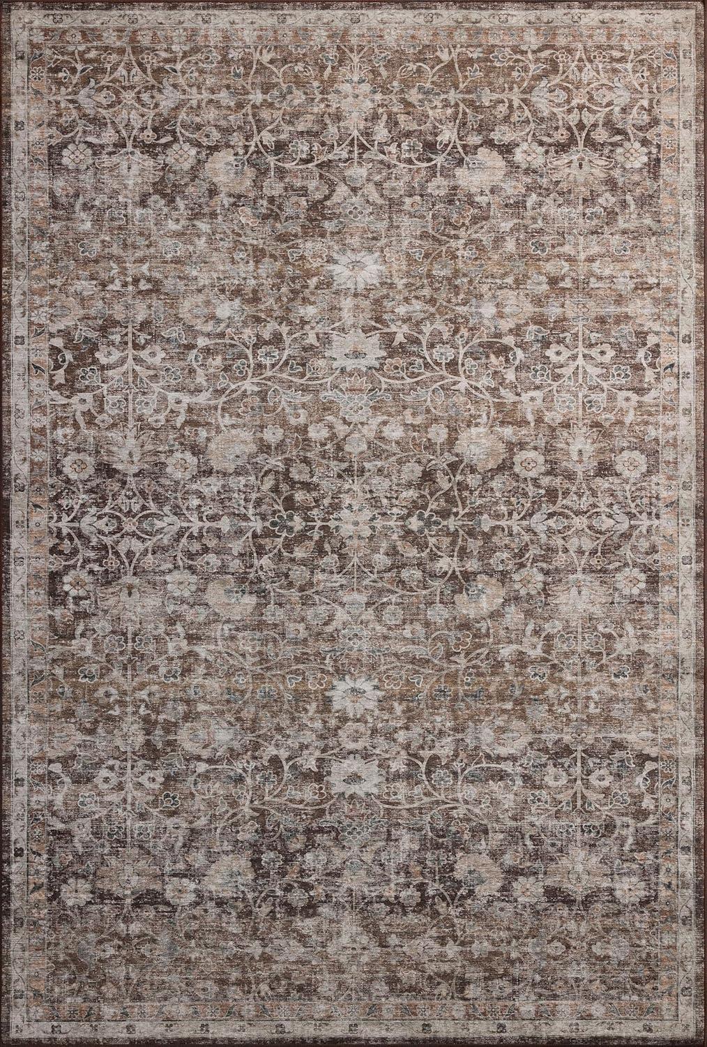 Amber Lewis x Loloi Machine Washable Josie Earth / Natural Area Rug