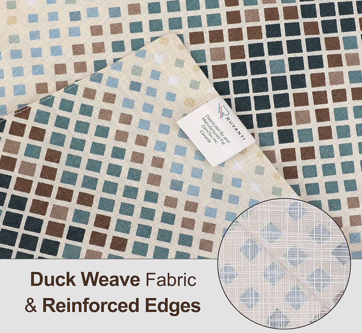 Ruvanti Dining Table Rectangle Placemats 100% Cotton Multi Pattern 13x19 Inches (Set of 6)