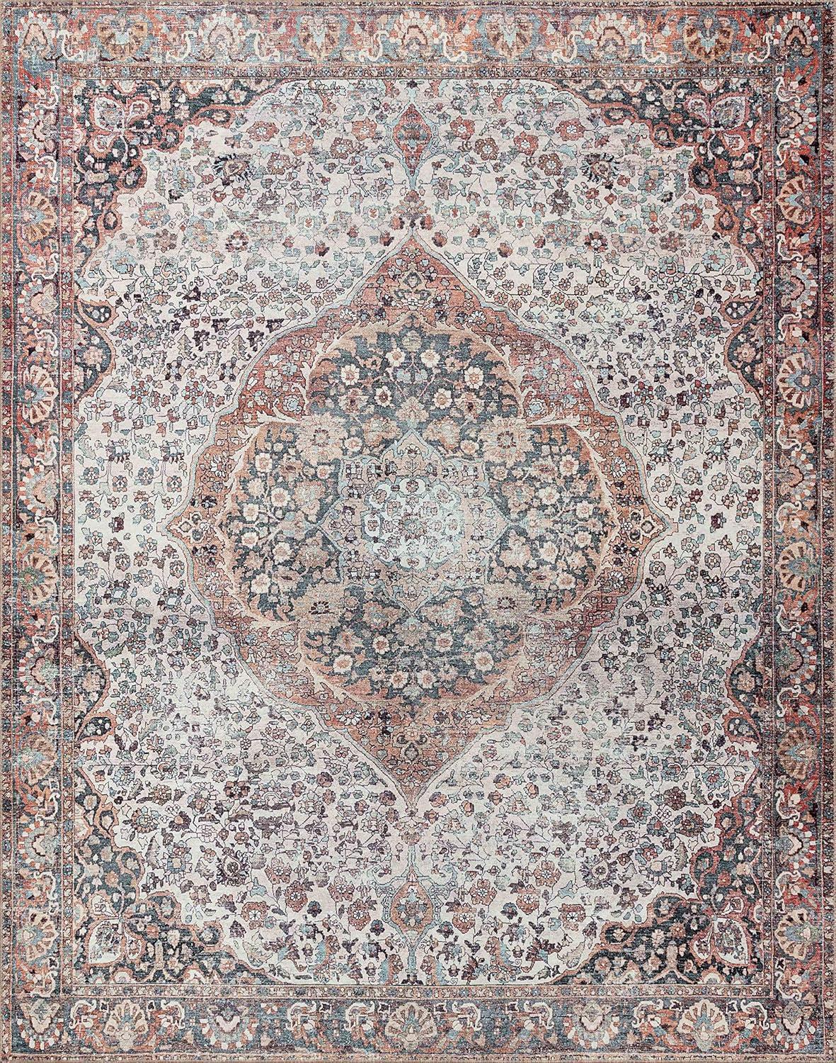 Loloi II Wynter WYN-01 Red / Multi Oriental Area Rug 8'-6" x 11'-6"