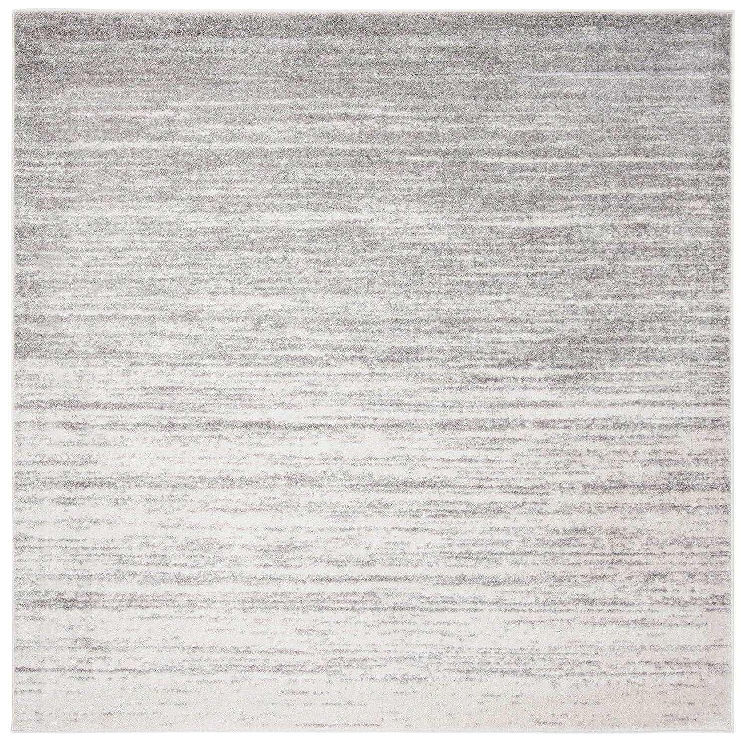 Adirondack ADR113 Machine Made Indoor Area Rug - Ivory/Silver - 8'x8' - Safavieh