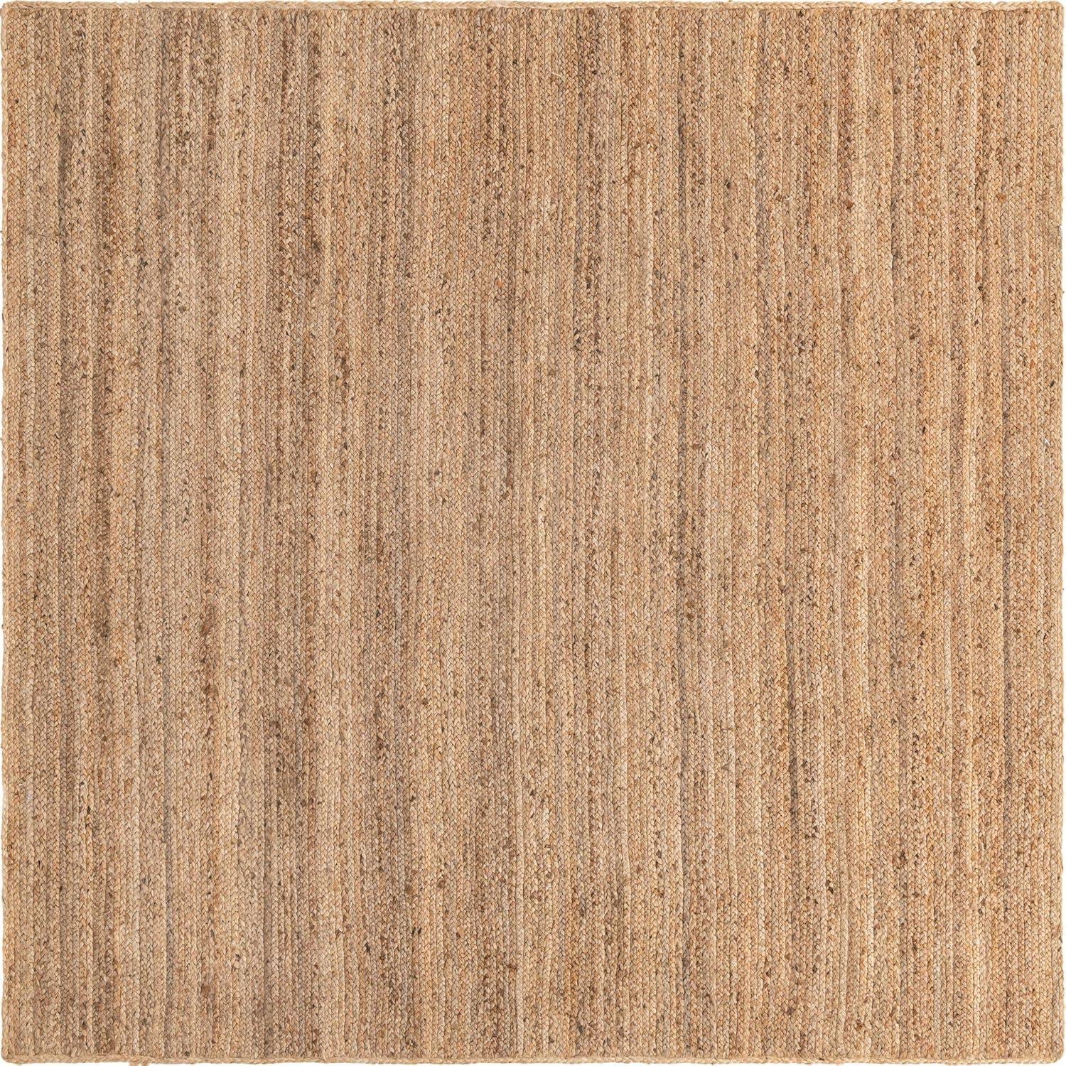 Unique Loom 8' 0 x 8' 0 Dhaka Braided Jute Square Area Rug