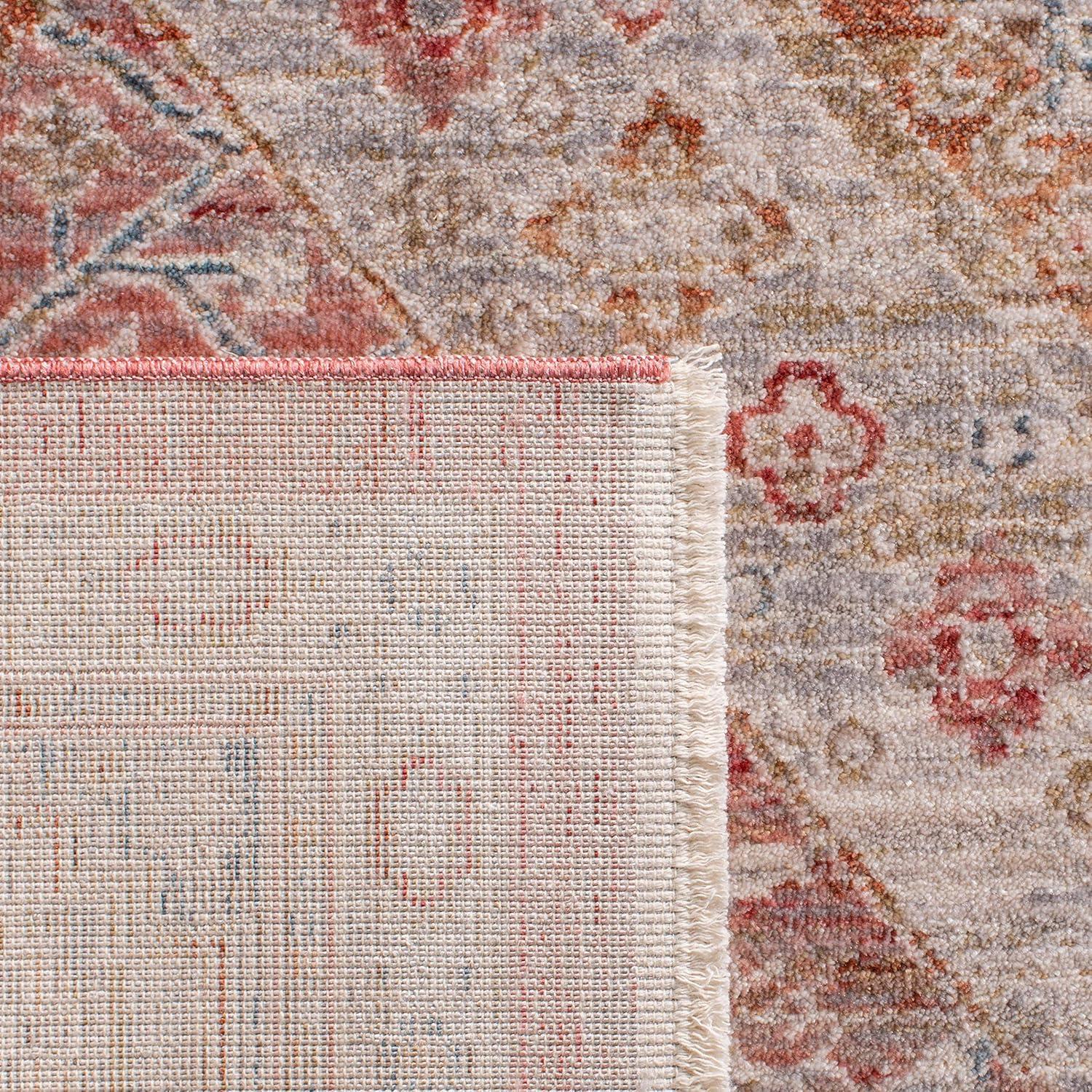 Kenitra KRA692 Power Loomed Area Rug - Pink/Grey - 5'x8' - Safavieh.