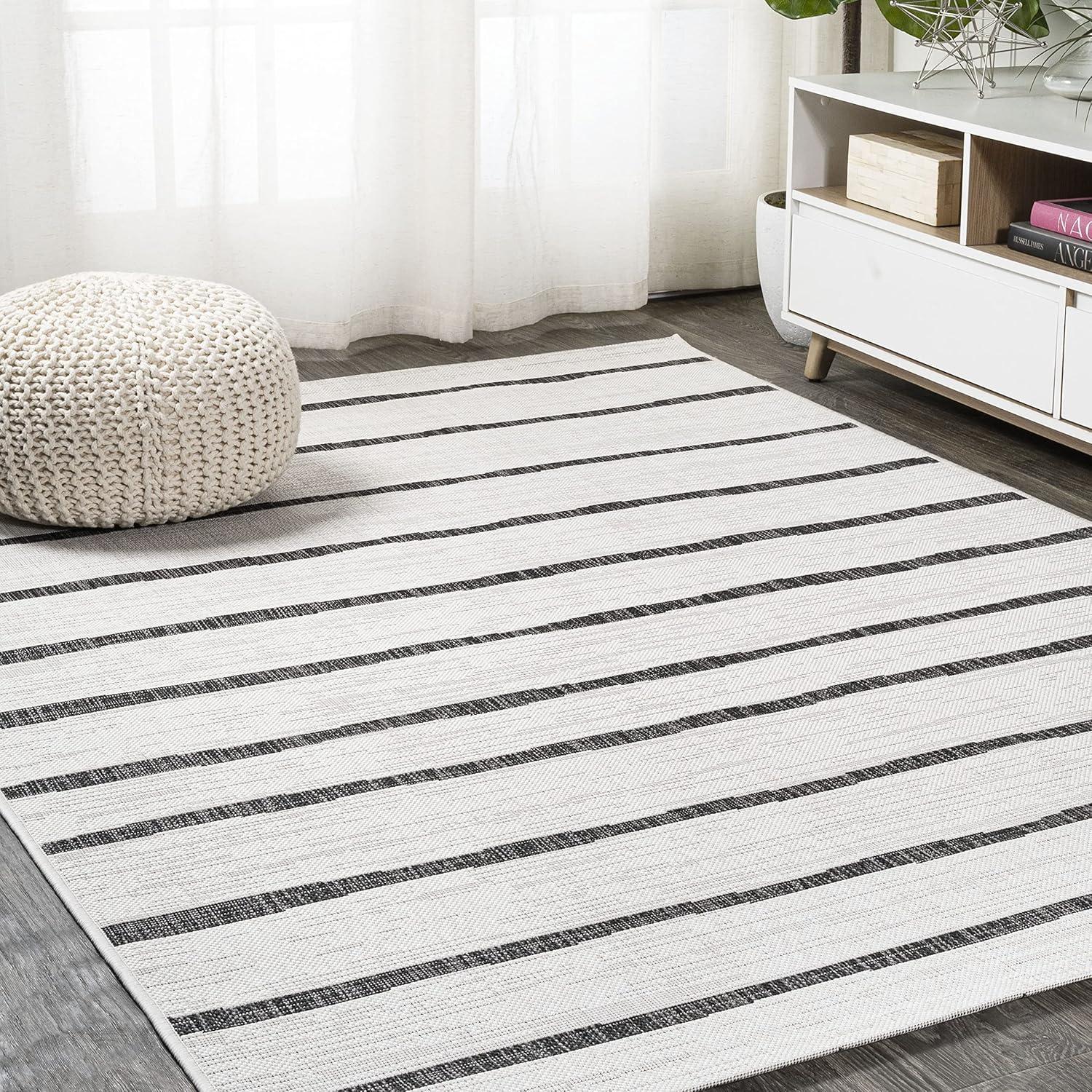 Colonia Berber Stripe Indoor/Outdoor Area Rug - JONATHAN Y