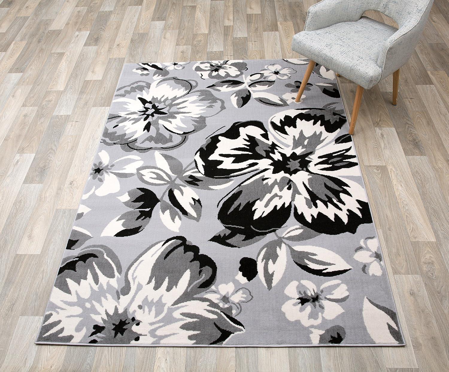 World Rug Gallery Modern Floral Desing Area Rug