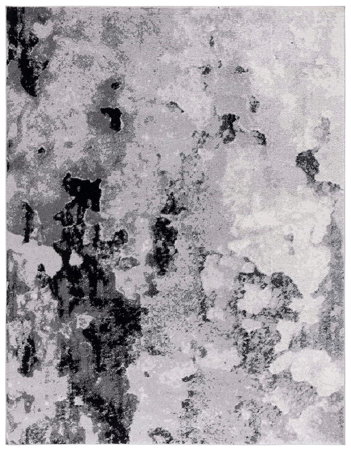 Adirondack ADR134 Machine Made Indoor Area Rug - Grey/Black - 11'x15' - Safavieh