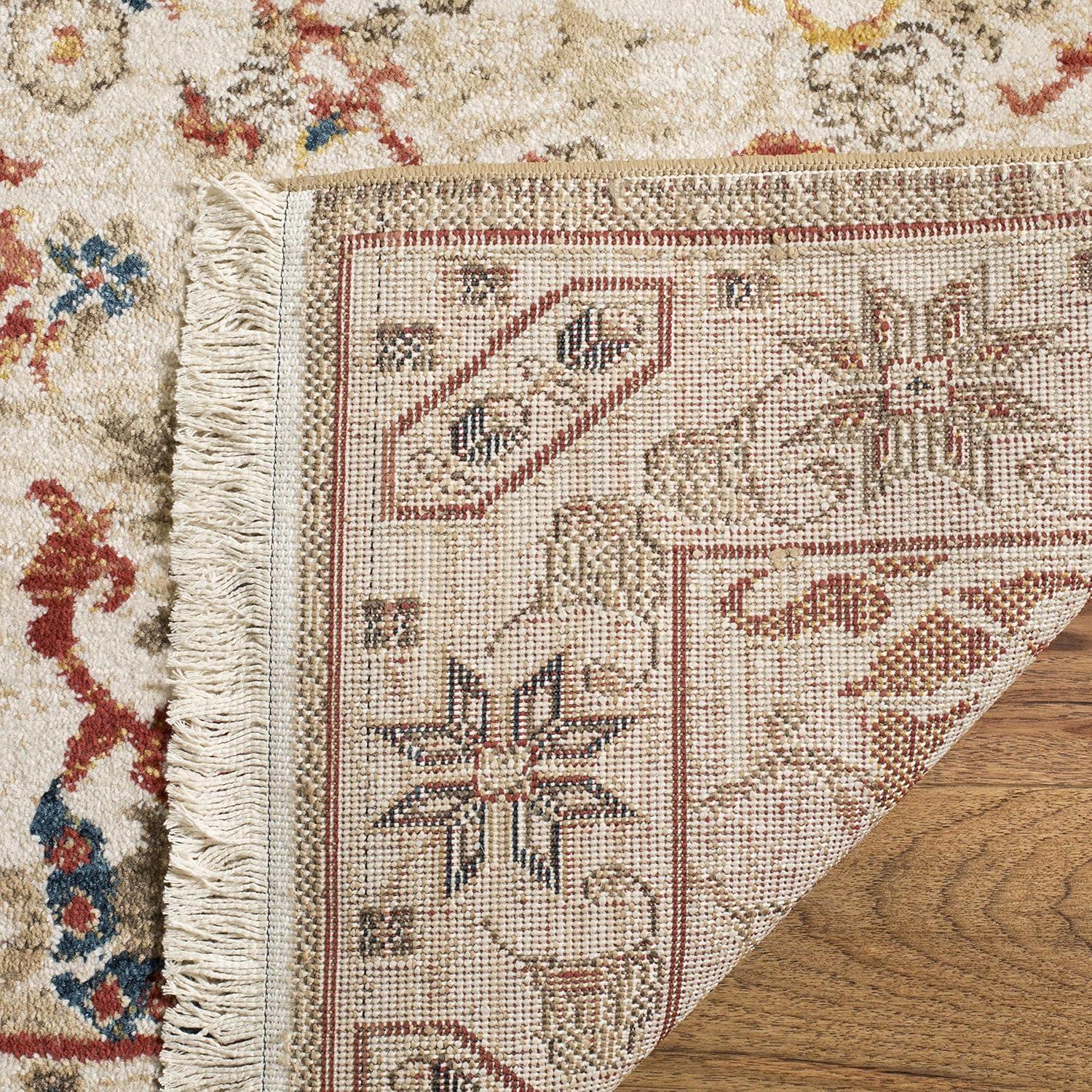 Kashan KSN301 Power Loomed Area Rug - Ivory/Ivory - 9'x12'6" - Safavieh
