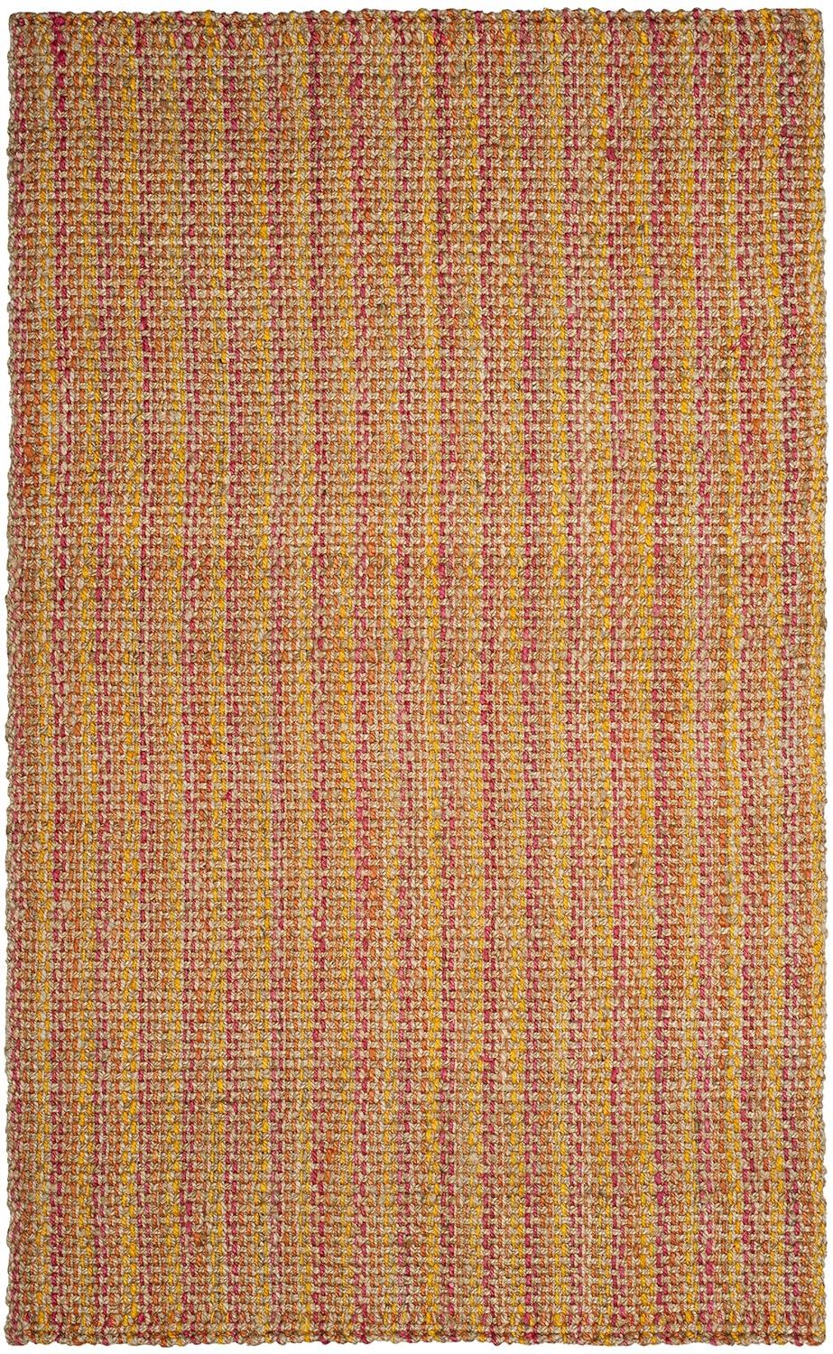 Natural Fiber NF262 Hand Woven Indoor Accent Rug - Pink/Multi - 3'x5' - Safavieh