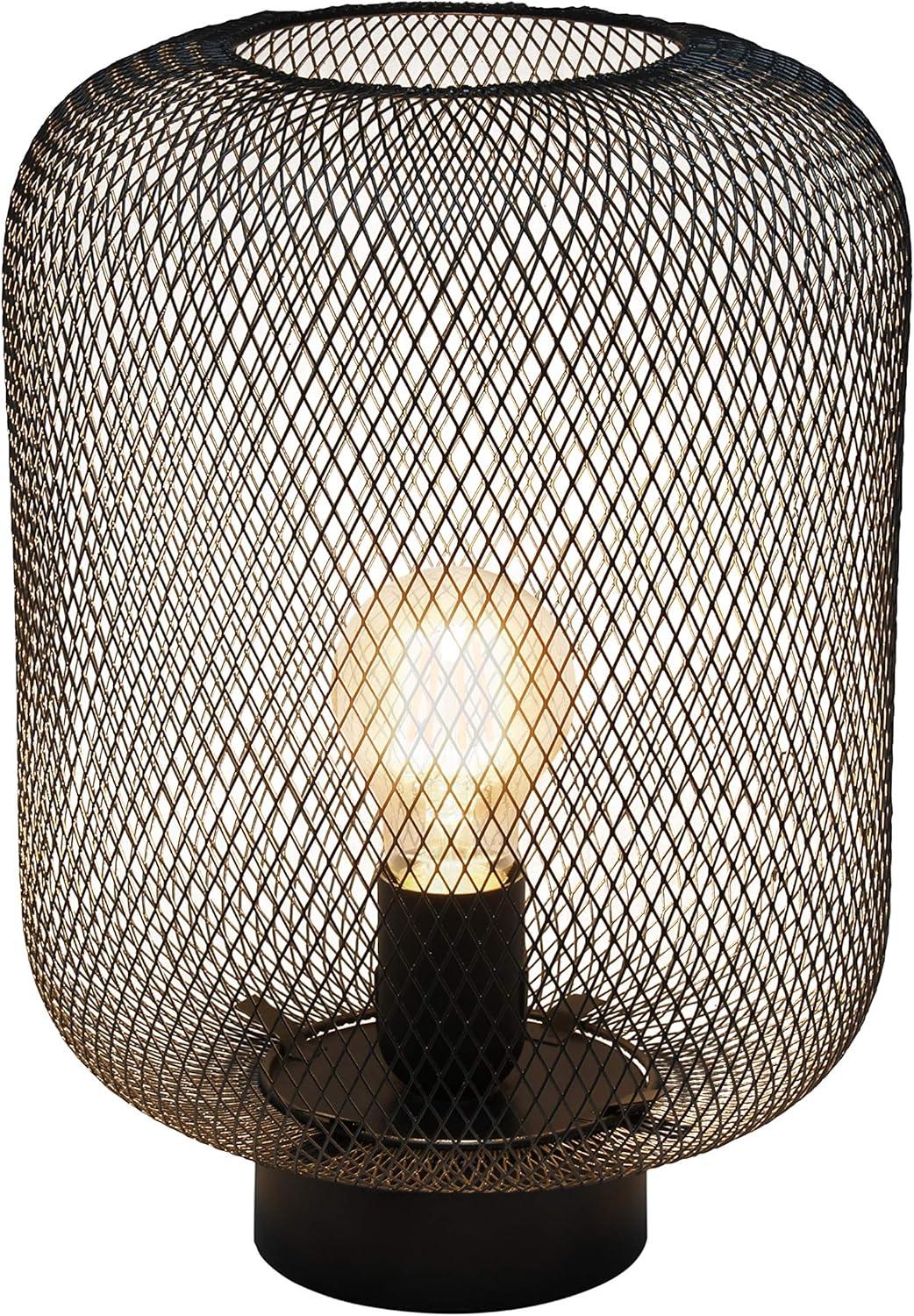 Metal Mesh Industrial Table Lamp - Simple Designs