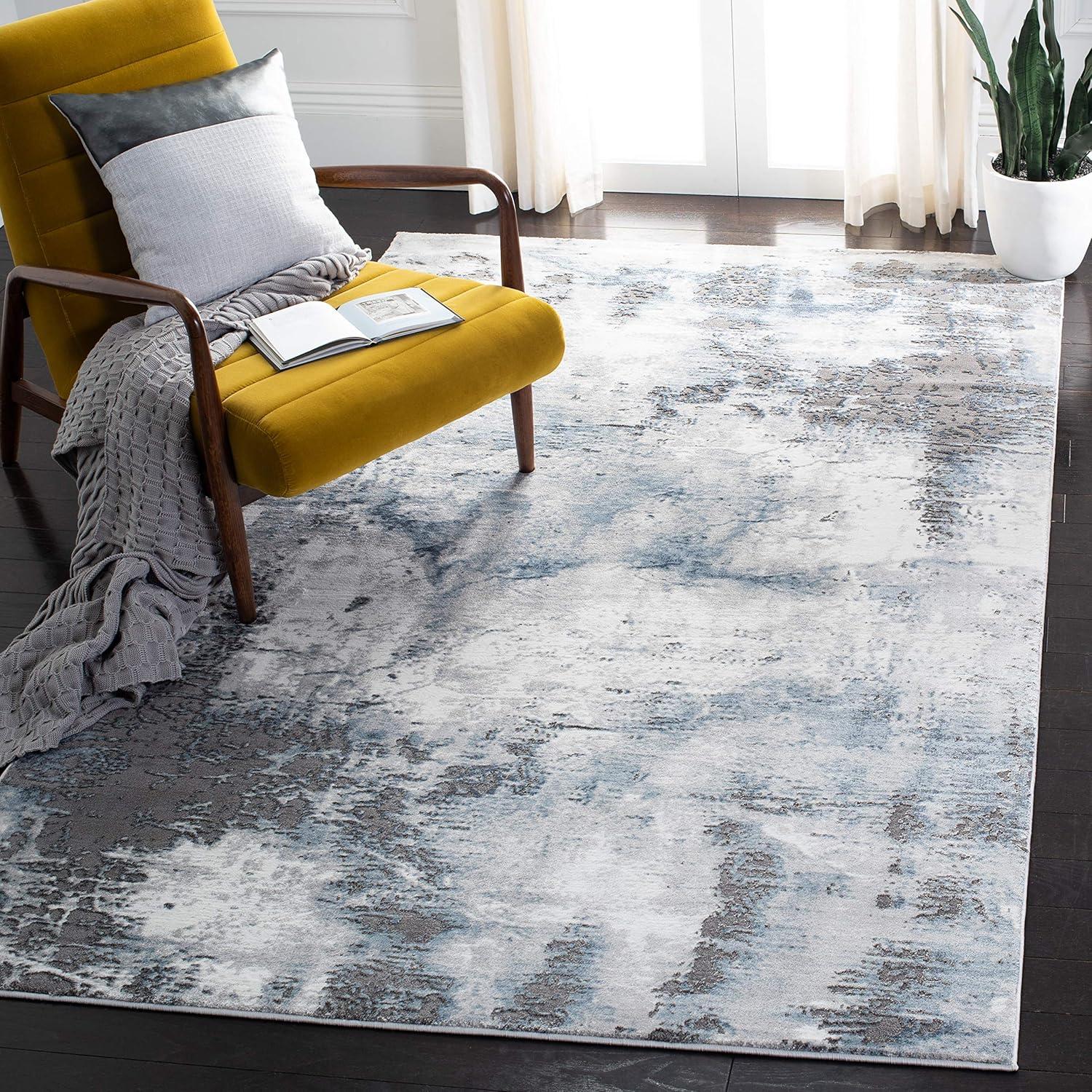 Craft CFT850 Loomed Indoor Area Rug - Blue/Grey - 4'x6' - Safavieh