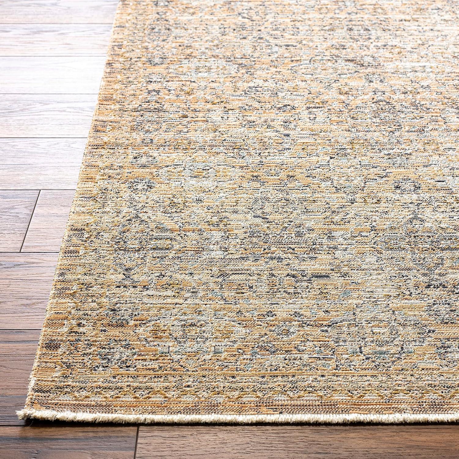 Livabliss x Becki Owens Ren Damask Washable Area Rug ,7'10" x 10',Faded Taupe