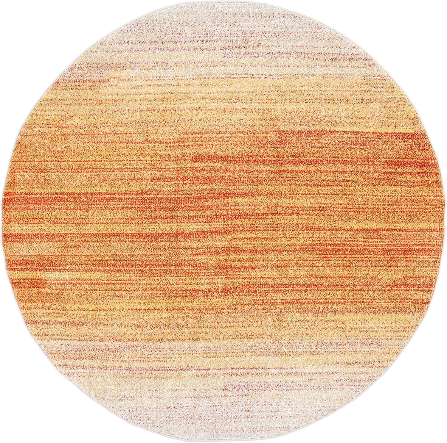 Adirondack Orange and Red 6' x 9' Gradient Area Rug