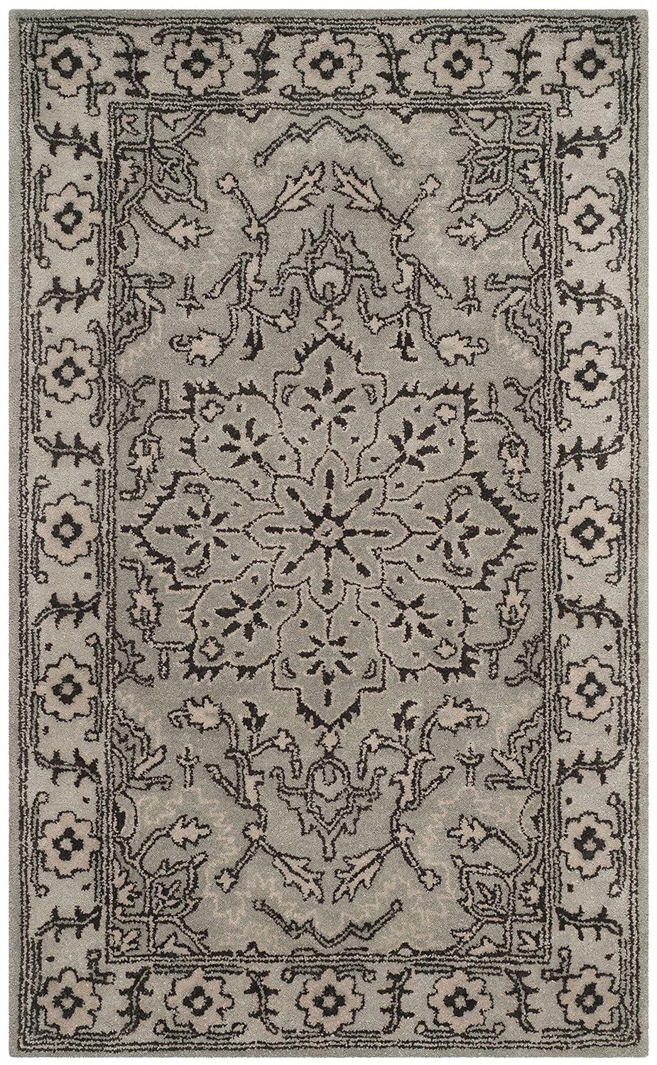 Antiquity AT58 Hand Tufted Accent Rug - Grey/Beige - 2'x3' - Safavieh.