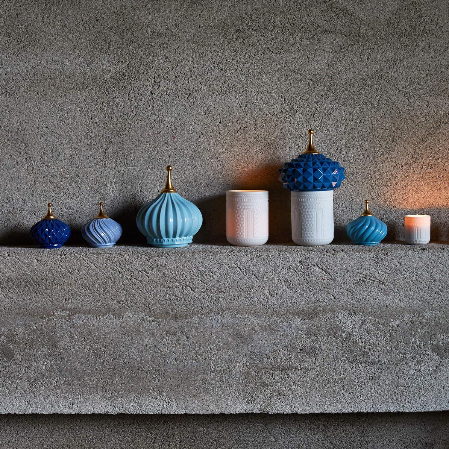 LLADRÓ South Tower Candle 1001 Lights. Unbreakable Spirit Scent. Porcelain Candle.