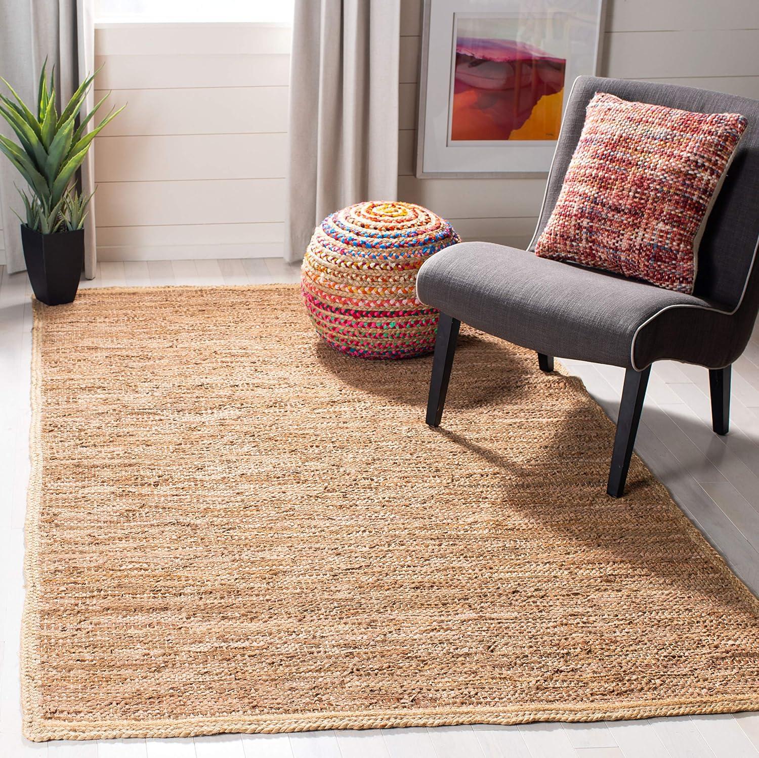 Cape Cod 6' x 9' Camel Natural Wool Cotton Area Rug