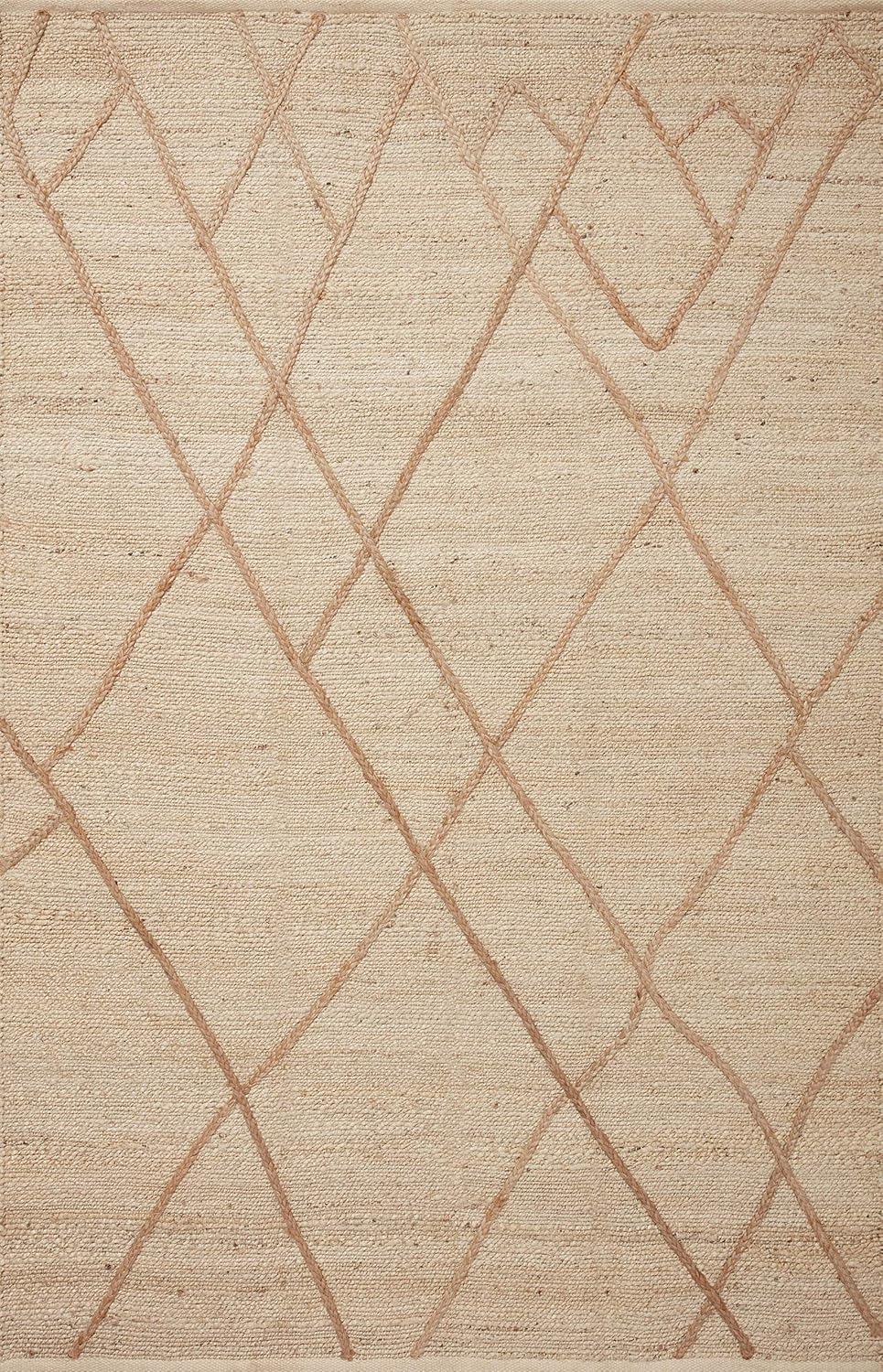 Loloi II Bodhi Collection BOD-01 Ivory / Natural, Geometric Area Rug 2'-0" x 5'-0"