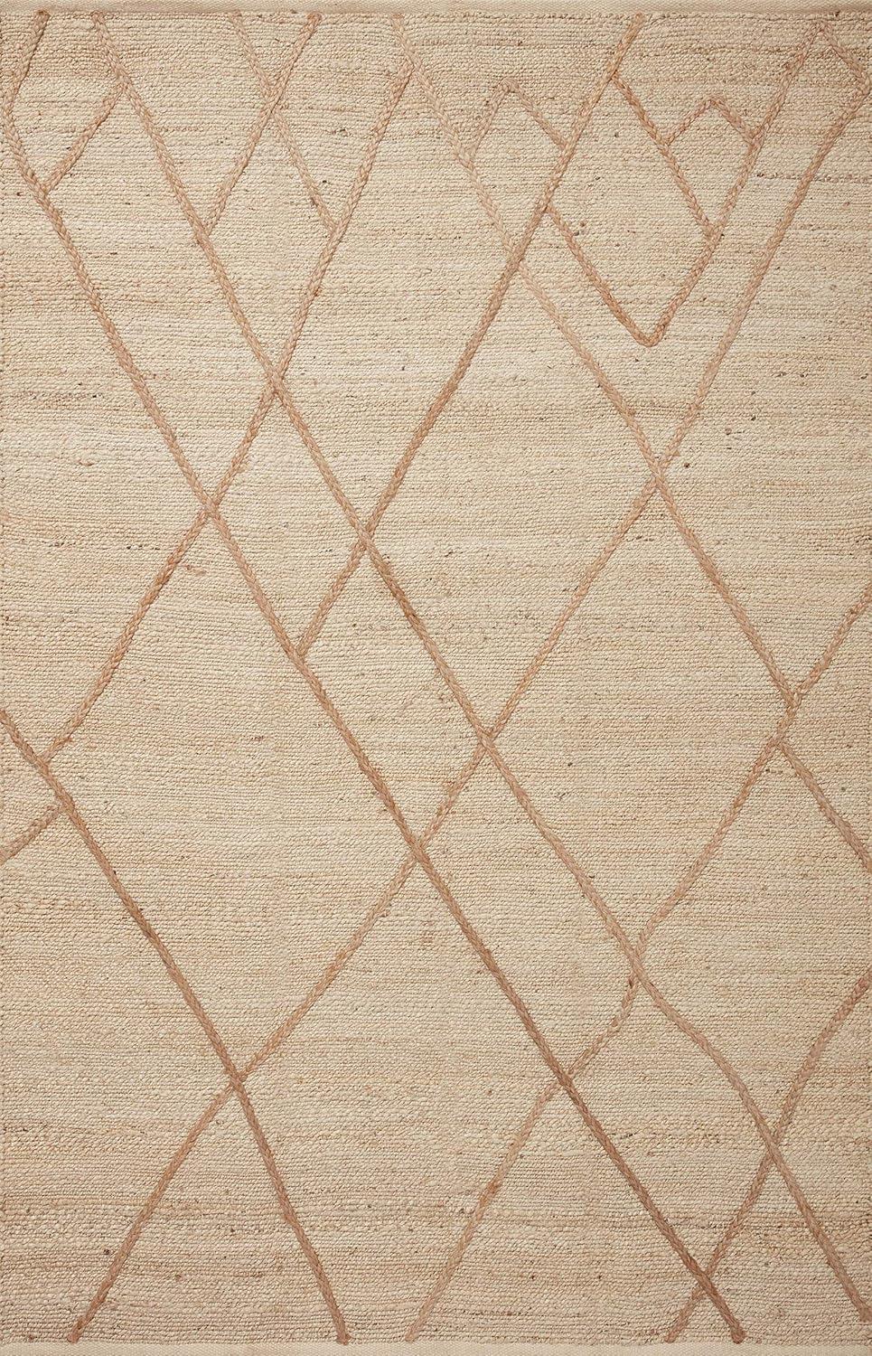 Loloi II Bodhi Collection BOD-01 Ivory / Natural, Geometric Area Rug 2'-0" x 5'-0"
