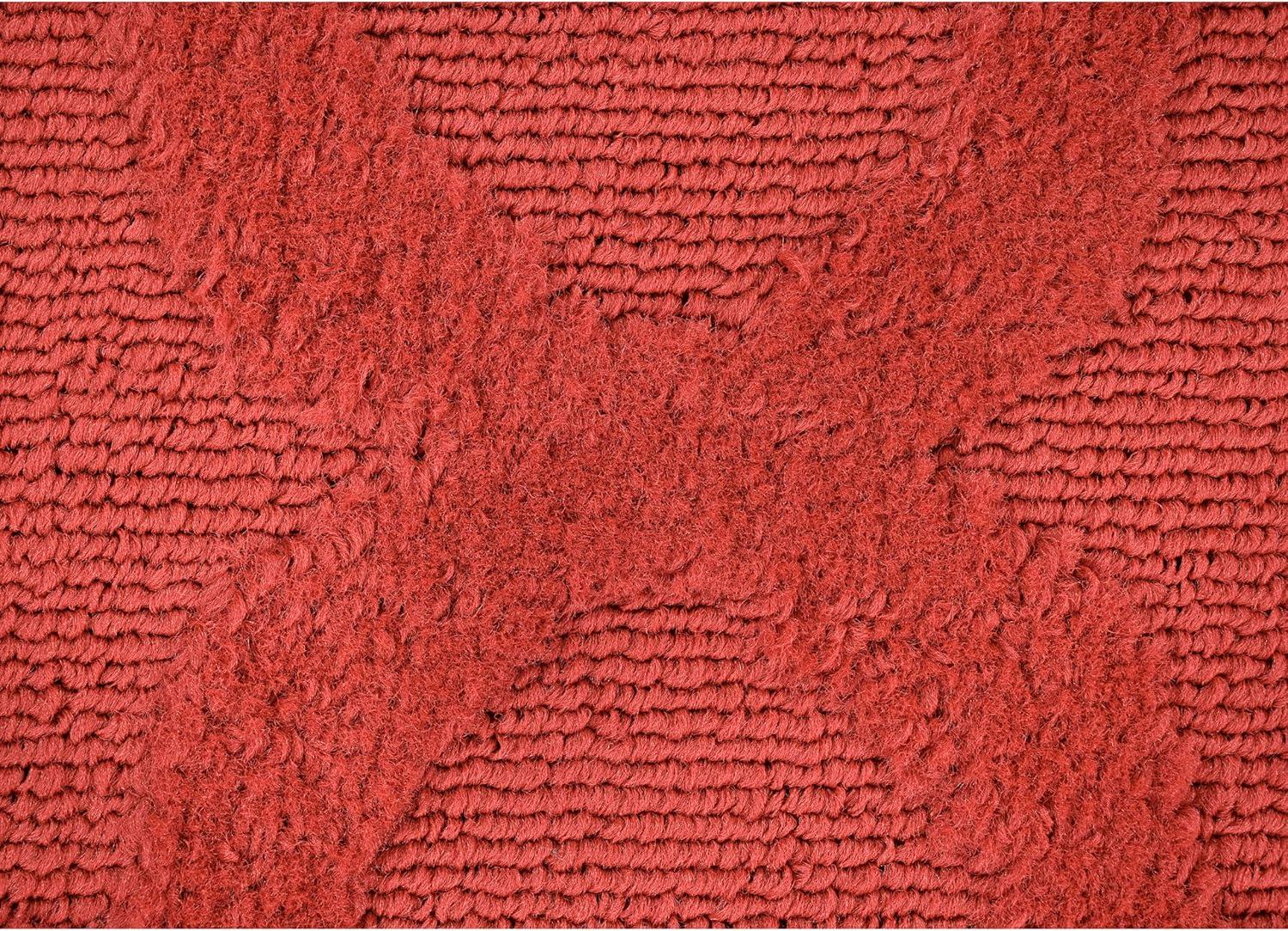 Garland Rug Quatro Polypropylene Chili Red Indoor Area Rug, 7'6" x 9'6"