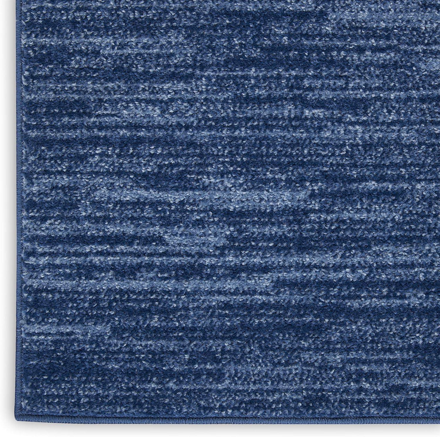 Nourison Nourison Essentials NRE01 Indoor/outdoor Area Rug - Navy Blue 5' x square