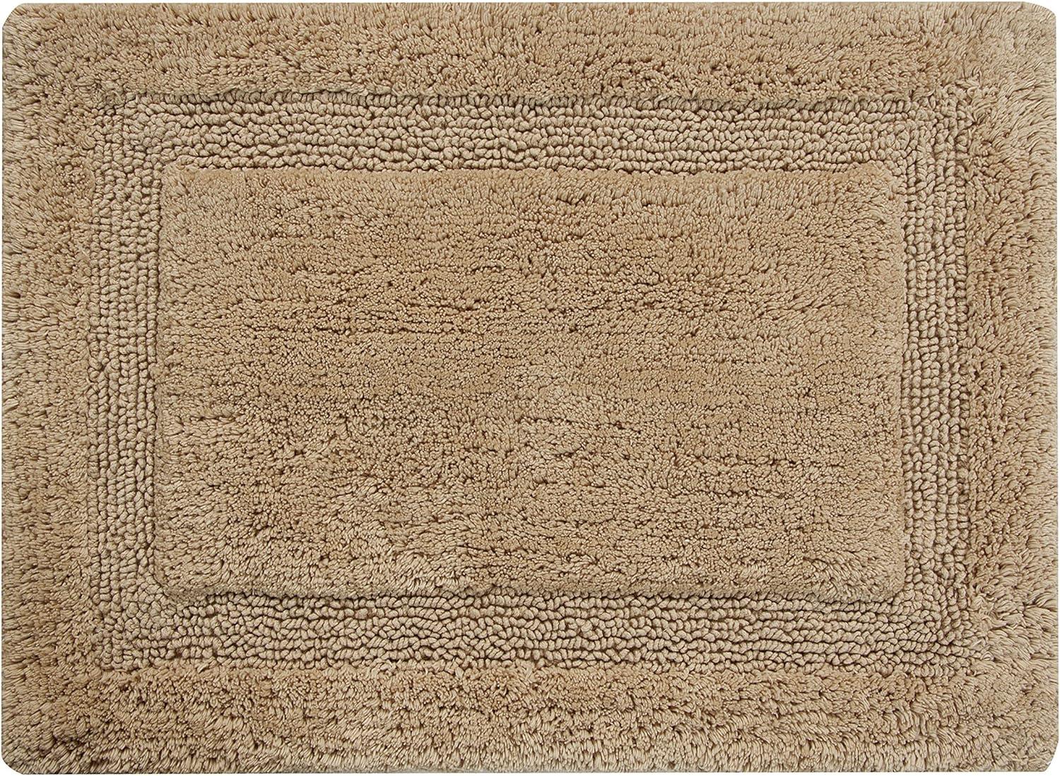 Saffron Fabs  Cotton Regency Bath Rug Beige 24 x 36