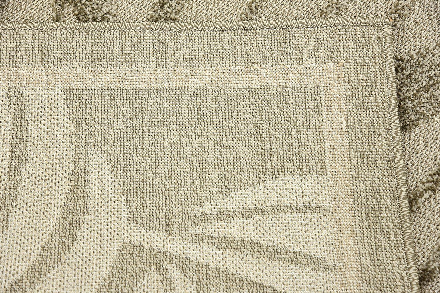 Unique Loom 7' 1 x 10' 0 Gray Outdoor Botanical Augusta Area Rug