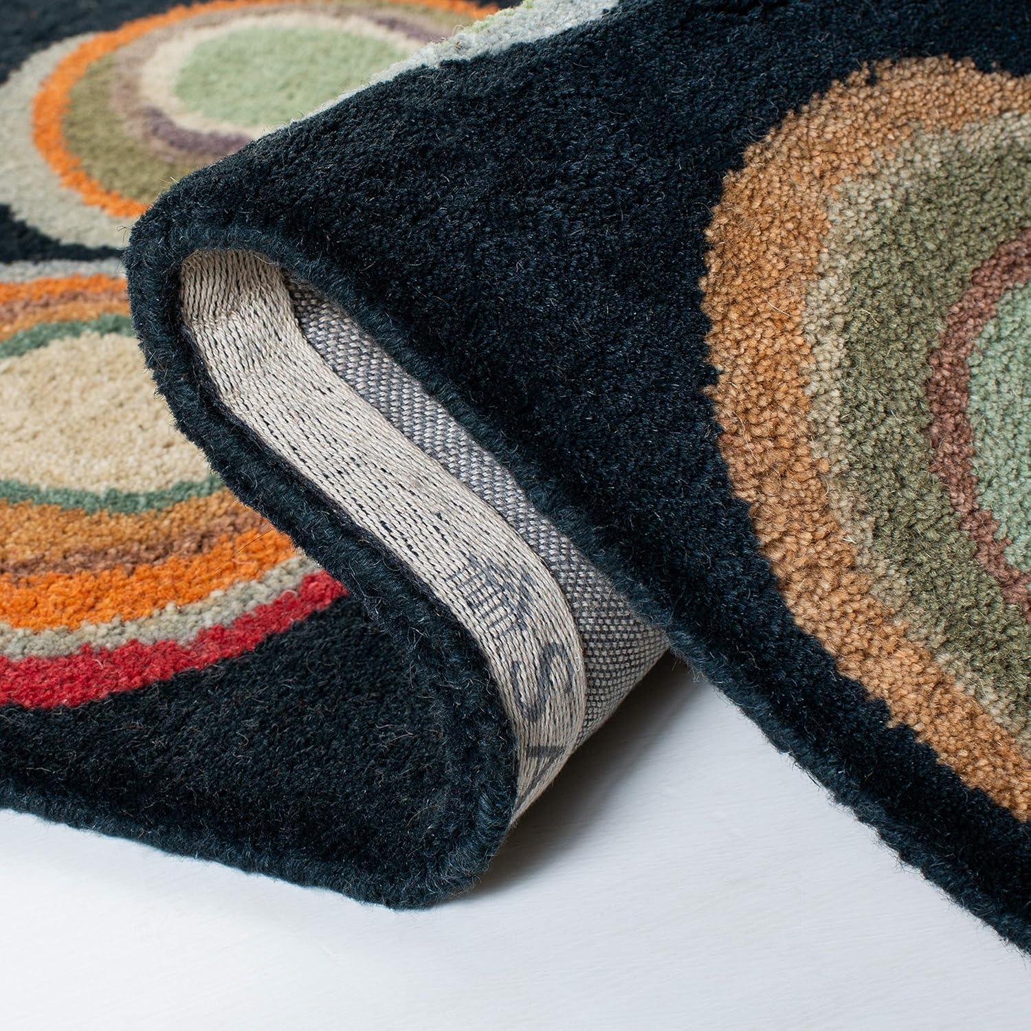 Soho SOH921 Hand Tufted Indoor Accent Rug - Black/Multi - 2'x3' - Safavieh.