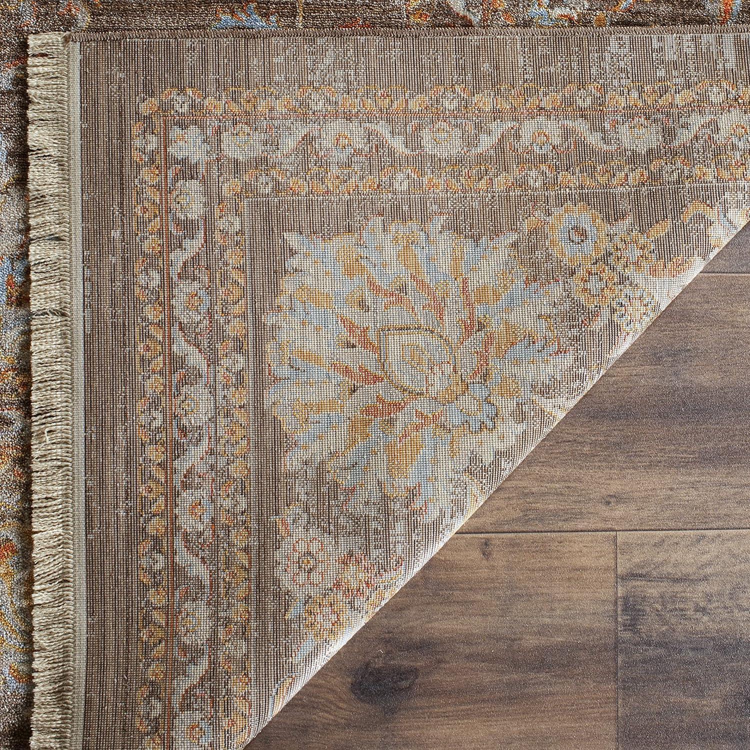 Vintage Persian VTP469 Power Loomed Indoor Area Rug - Brown/Multi - 9'x11'7" - Safavieh