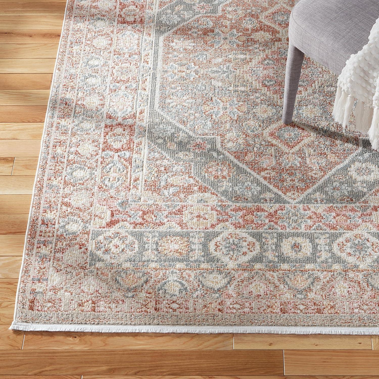 Town & Country Living Town & Country Everyday Rein Everwash Non-Slip Backing Washable Area Rug Brown/Grey