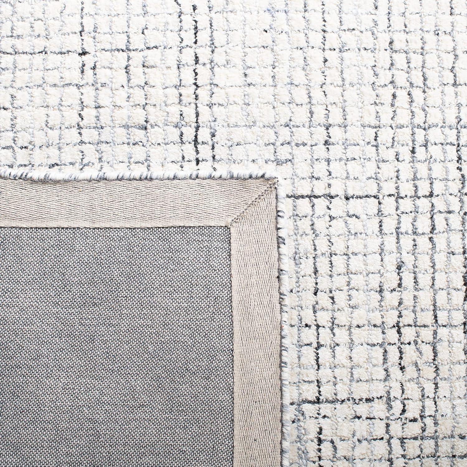 Abstract ABT470 Handmade Indoor Accent Rug - Ivory/Grey - 2'x3' - Safavieh