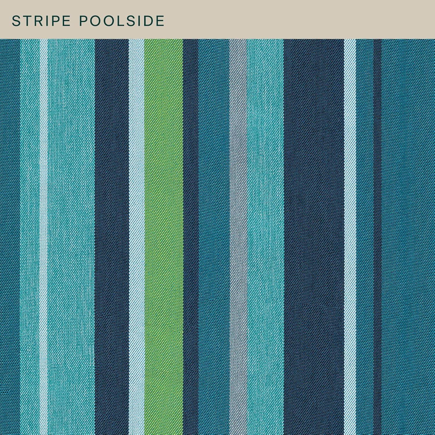 Stripe Poolside Highback Dining Chair Cushion