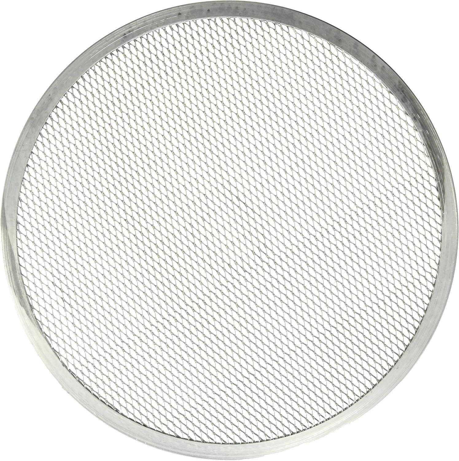 12-Inch Silver Aluminum Round Pizza Screen