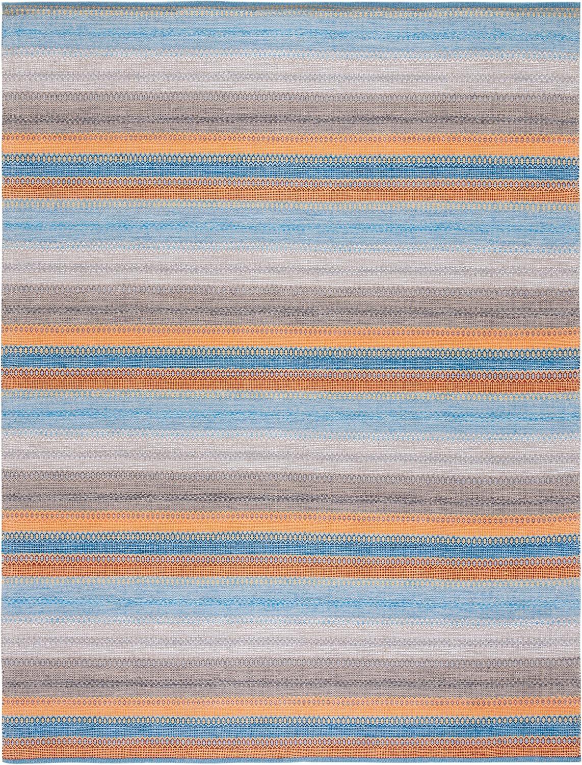 Montauk MTK851 Hand Woven Area Rug - Grey/Orange - 8'x10' - Safavieh.
