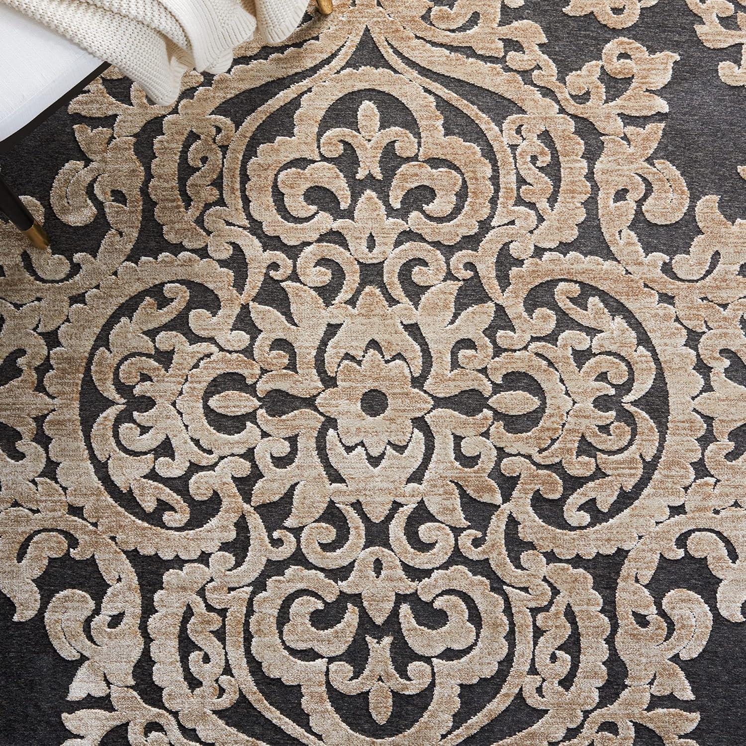 Paradise PAR390 Power Loomed Area Rug - Stone - 7'6"x10'6" - Safavieh.