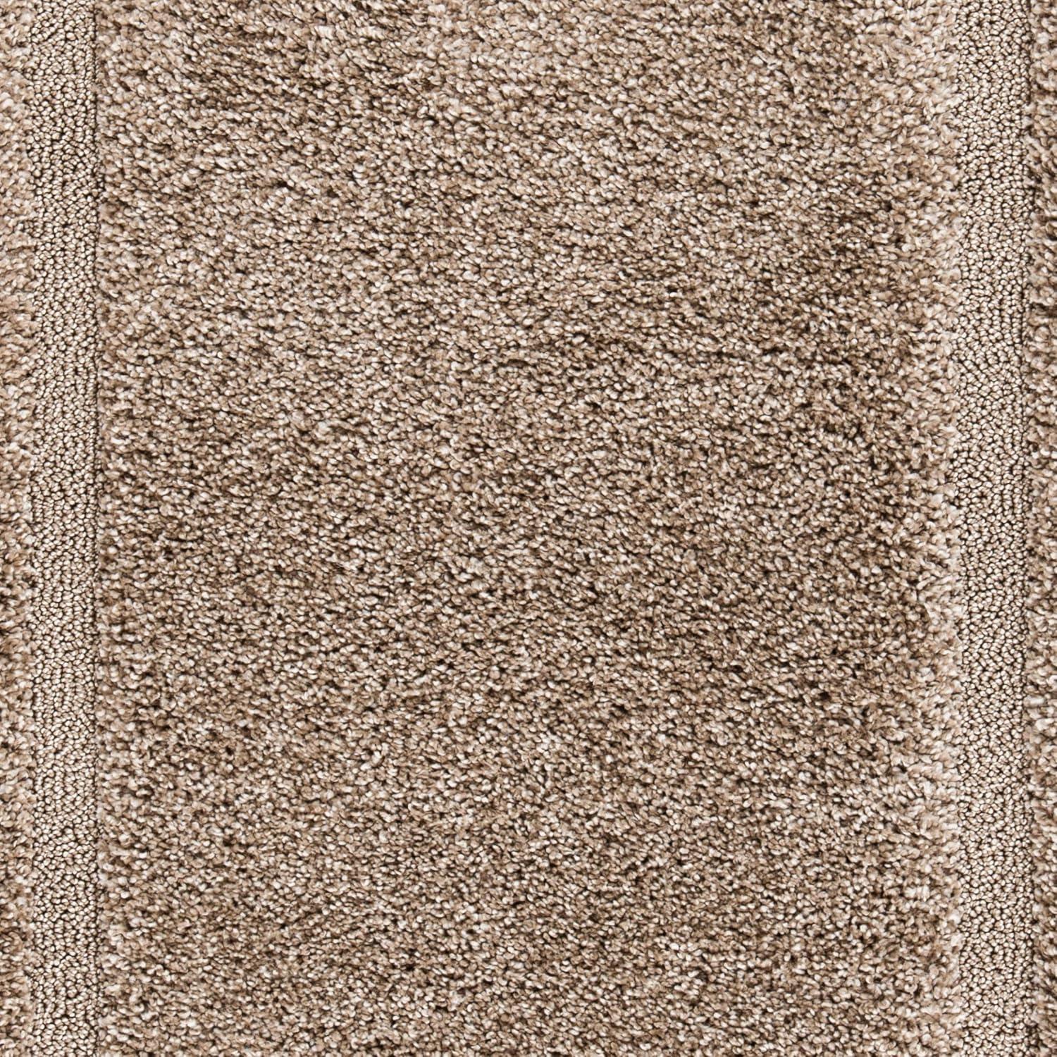 Florida Shag SG454 Power Loomed Indoor Area Rug - Beige/Beige - 4'x4' - Safavieh.