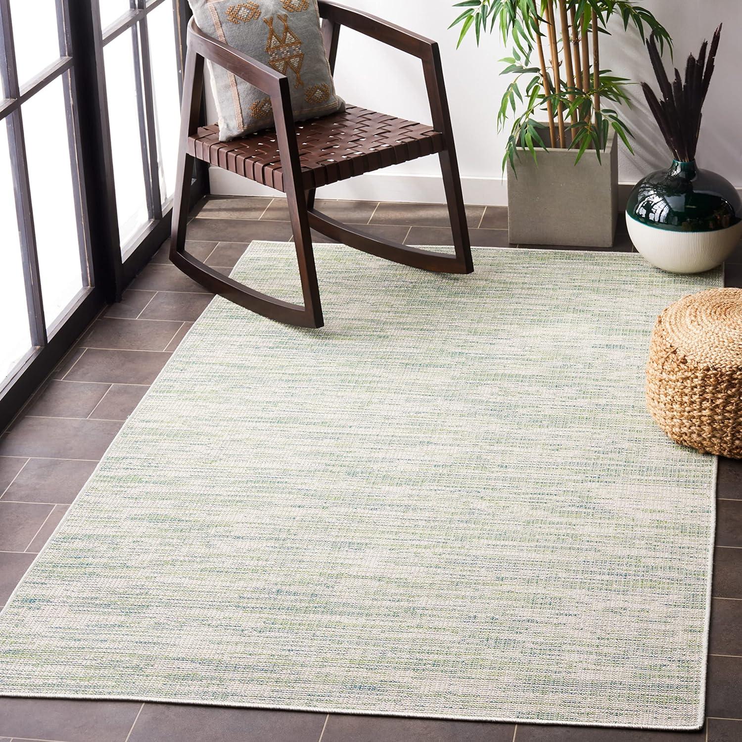 Hampton Green Square Wool and Synthetic Area Rug