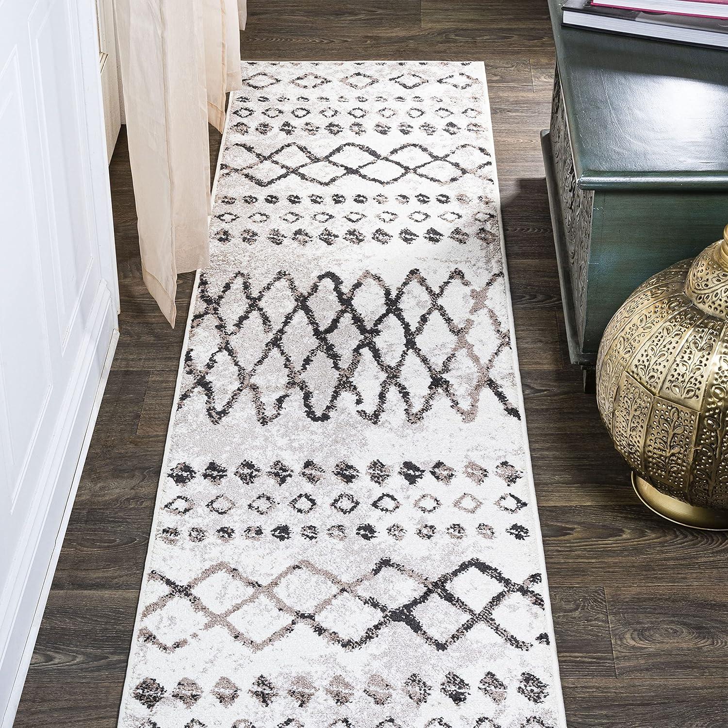 Aksil Moroccan Diamond Area Rug - JONATHAN Y