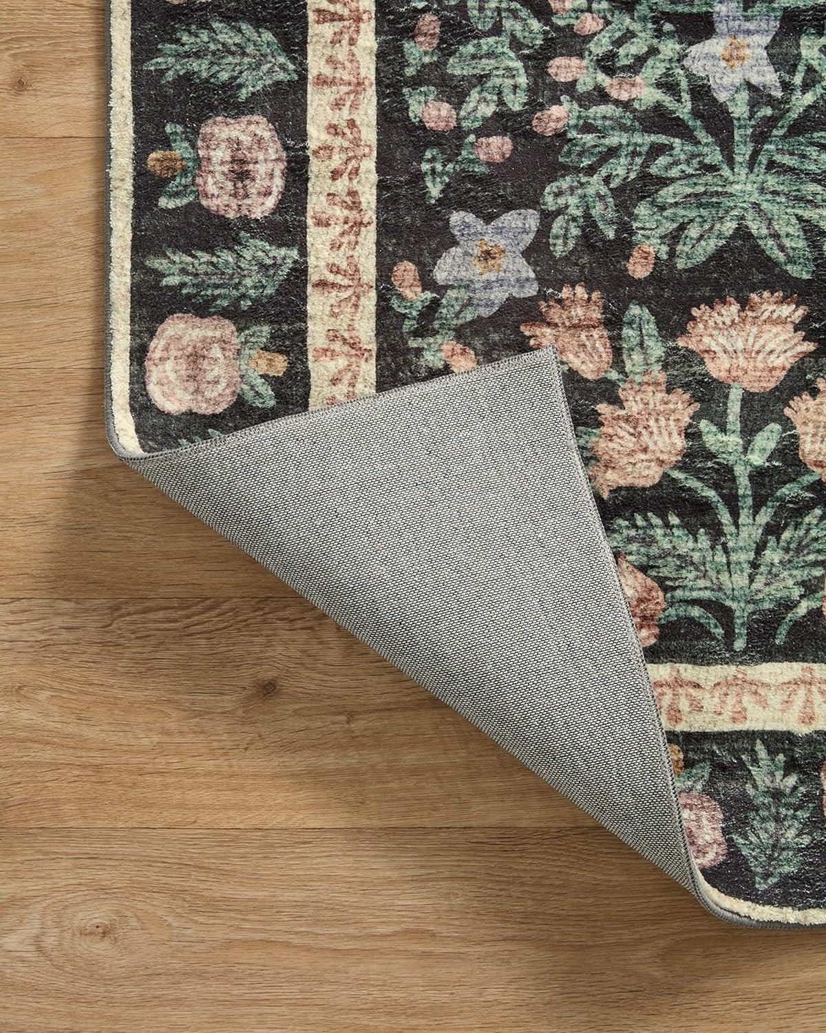 Rifle Paper Co. x Loloi Eden Mughal Garden Black Rug feat. CloudPile