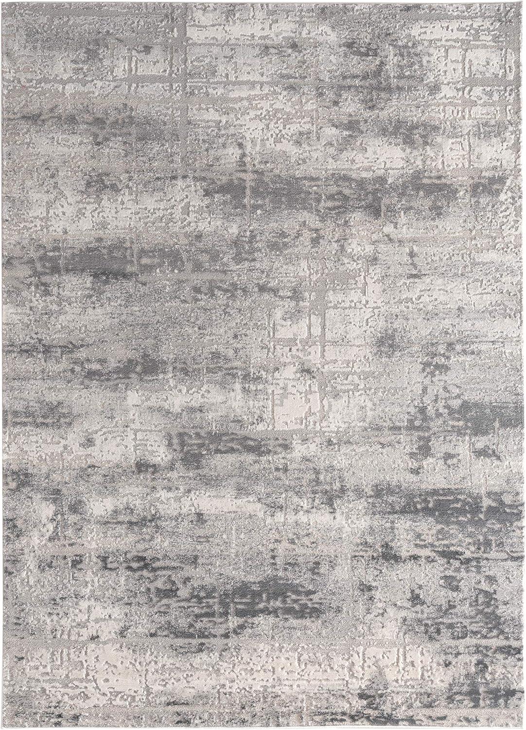 5 ft. 3 in. x 7 ft. 2 in. Cascades Mazama Contemporary & Transitional Rectangle Machine Made Area Rug, Grey