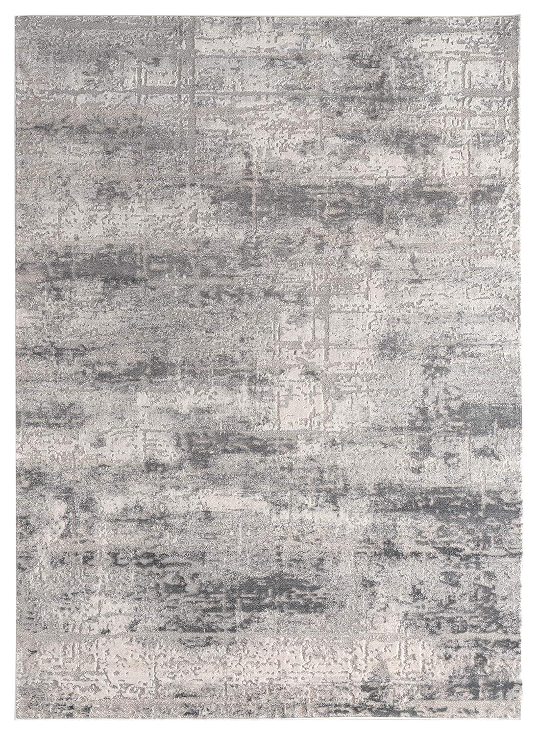 5 ft. 3 in. x 7 ft. 2 in. Cascades Mazama Contemporary & Transitional Rectangle Machine Made Area Rug, Grey