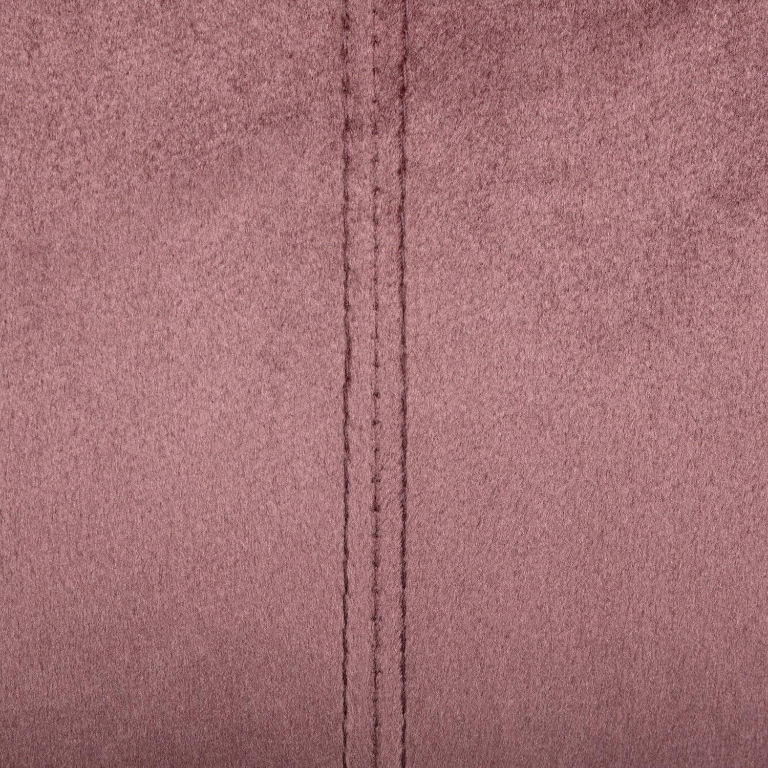 Reitz Modern Glam Velvet Channel Stitch 3 Seater Shell Sofa Blush Pink/Gold - Christopher Knight Home: Durable Iron Legs, Polyester Upholstery