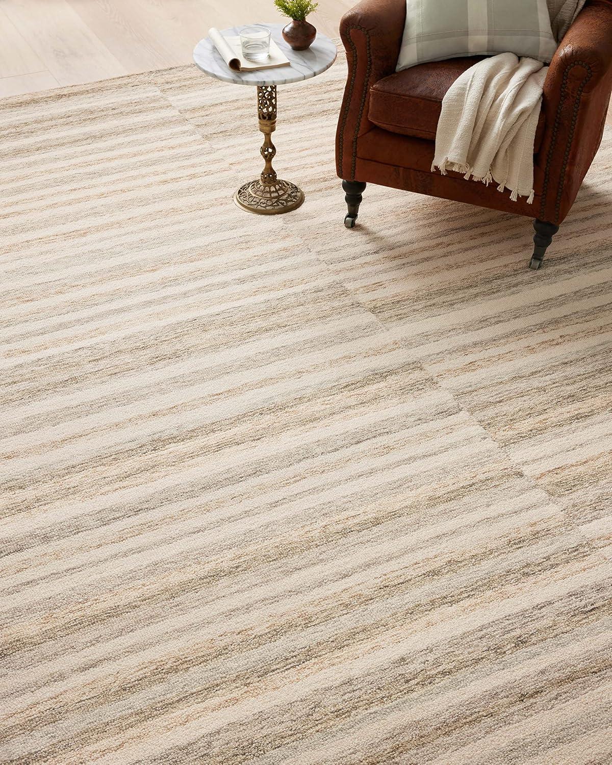 Chris Loves Julia x Loloi Chris Loves Julia x Loloi Chris Collection CHR-03 Ivory / Clay, Transitional  Area Rug
