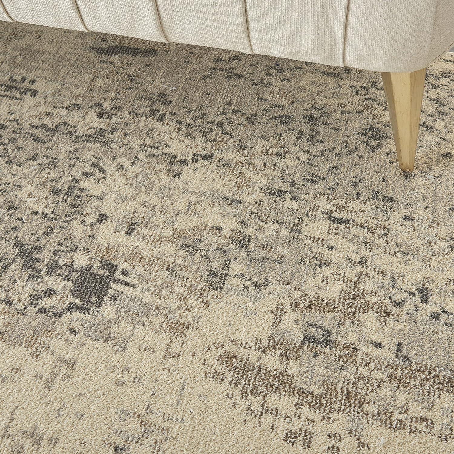 Nourison Celestial CES02 Indoor only Area Rug - Ivory/Grey 10' x 14'