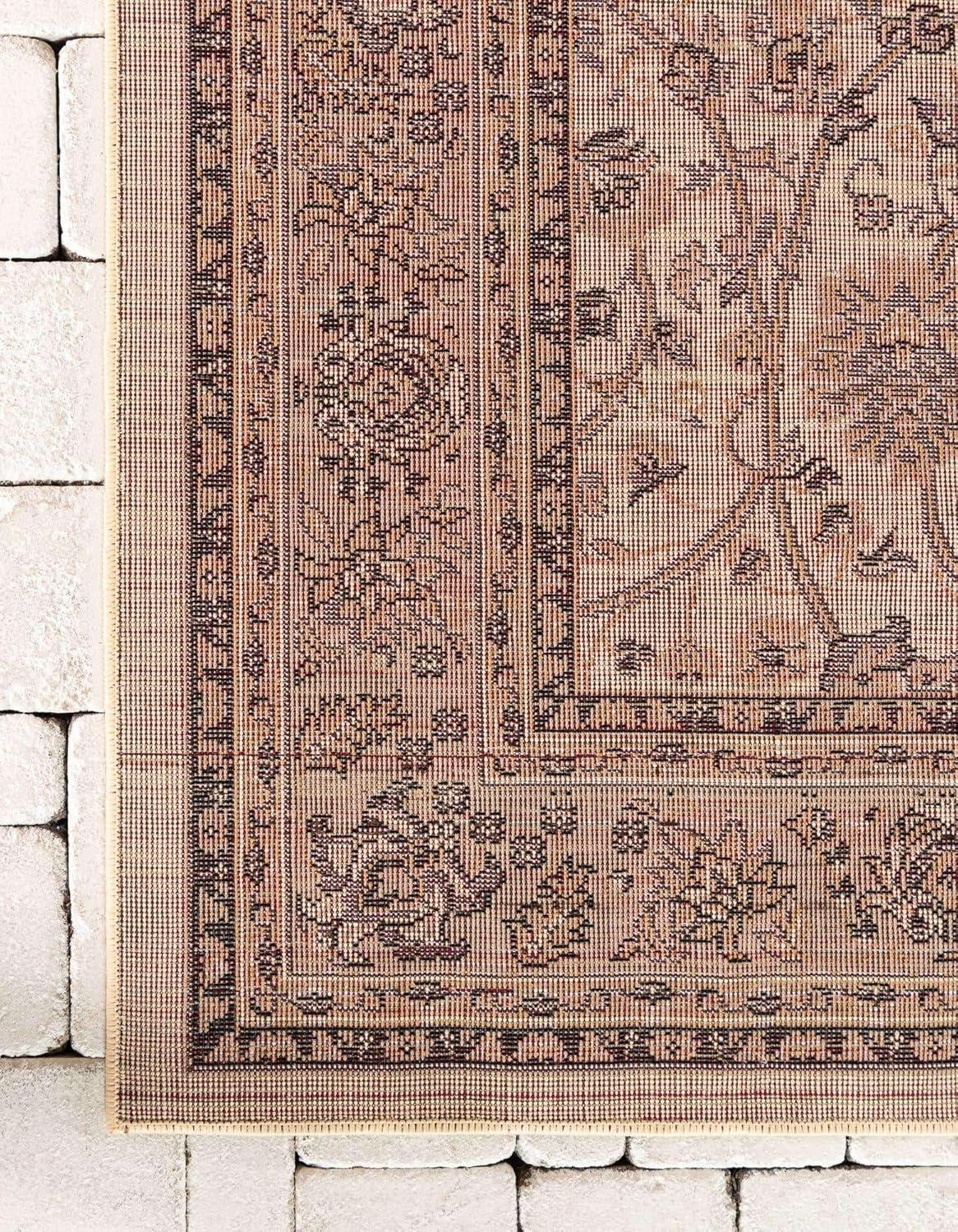 Unique Loom 3' 3 x 5' 3 Sialk Hill Washington Ivory Area Rug