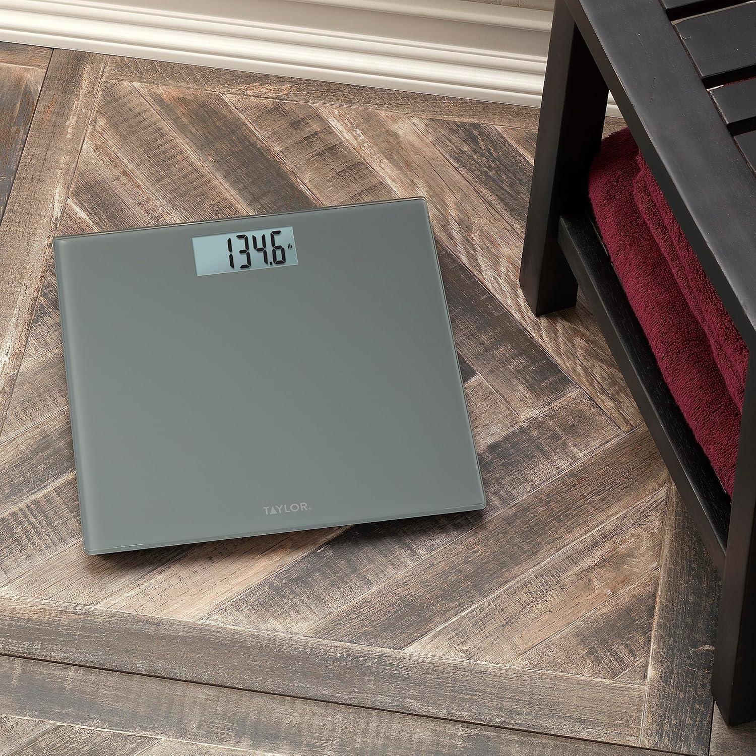 Taylor Digital Scale, 400 LB Capacity, 11.8 x 11.8 Inches