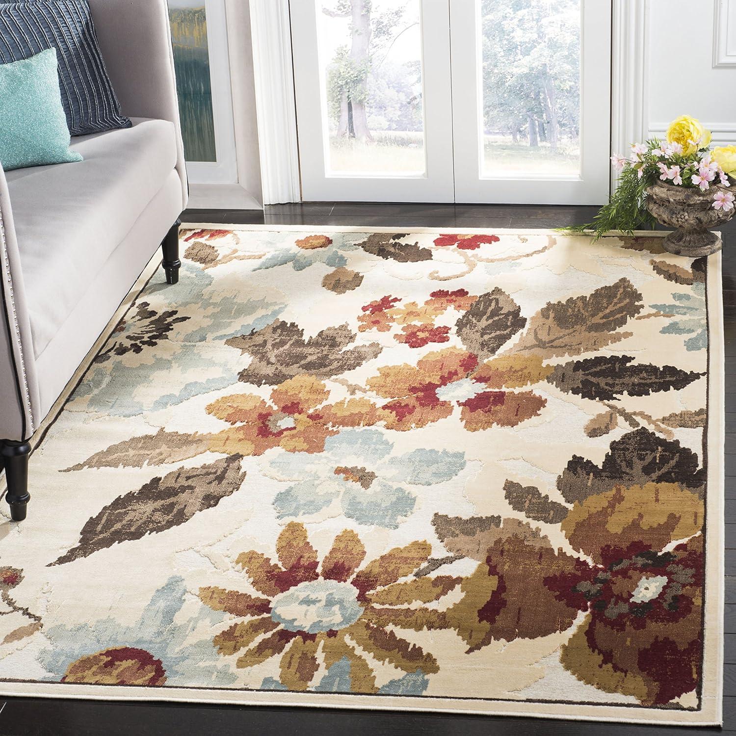 Paradise Viscose Floral Rug