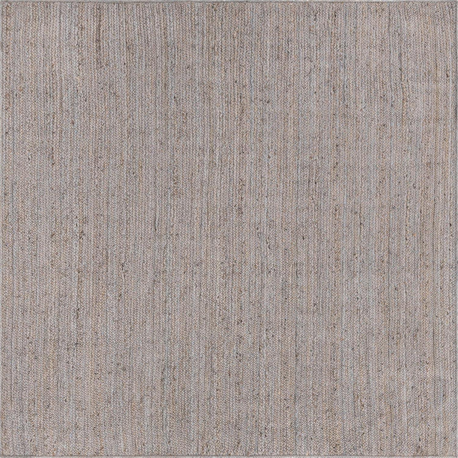 Unique Loom 8' 0 x 8' 0 Dhaka Braided Jute Square Area Rug