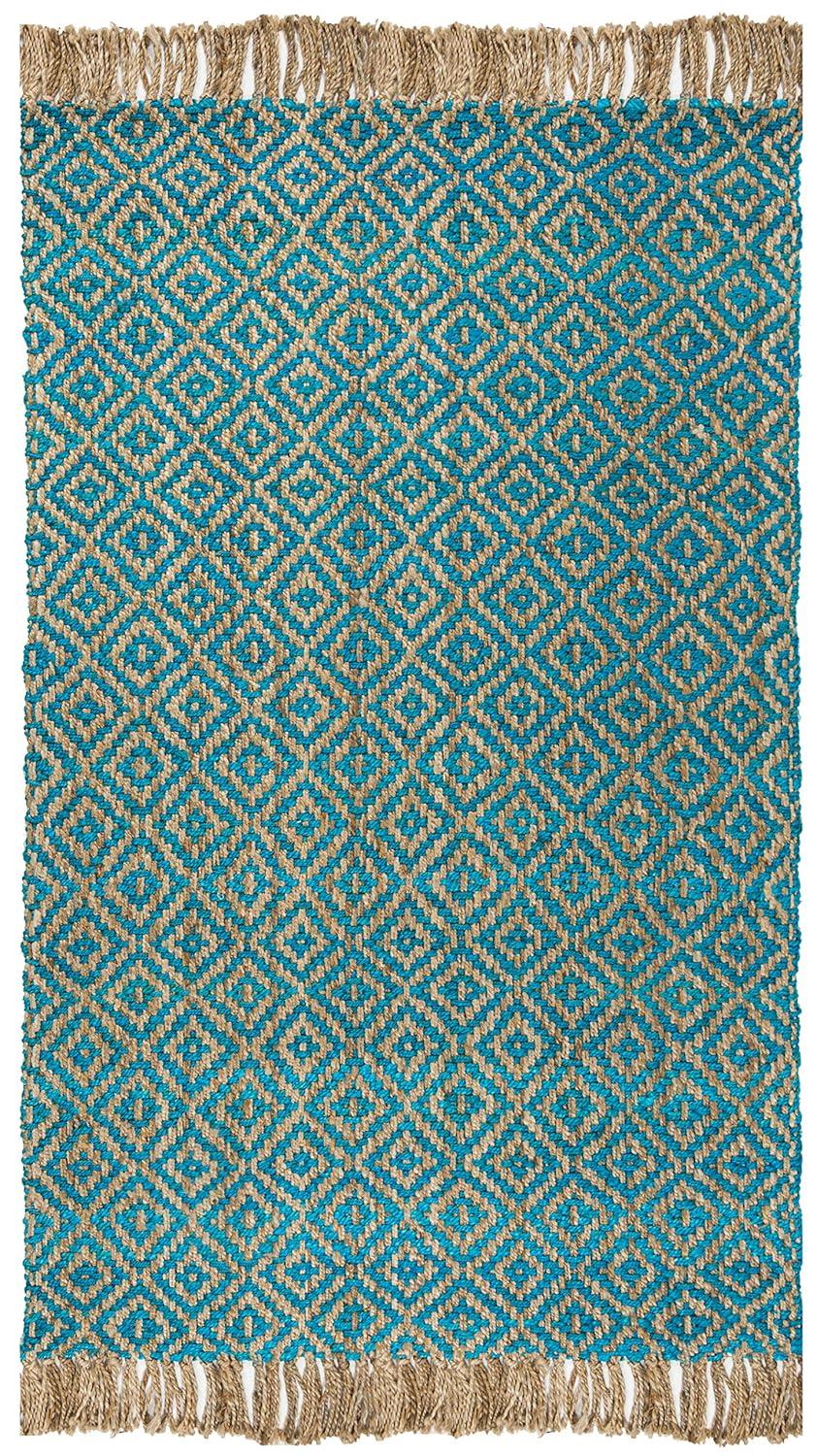 Derouen Natural Fiber Hand Woven Jute Southwestern Rug