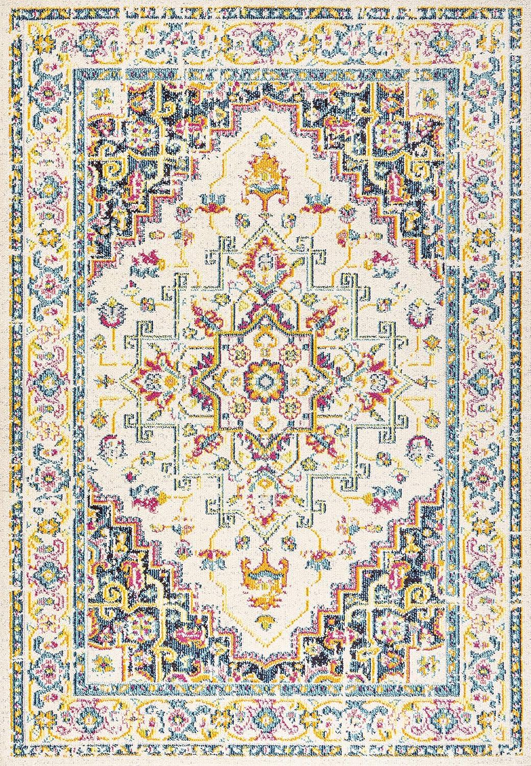 Brooklyn Geometric Medallion Area Rug  - JONATHAN Y