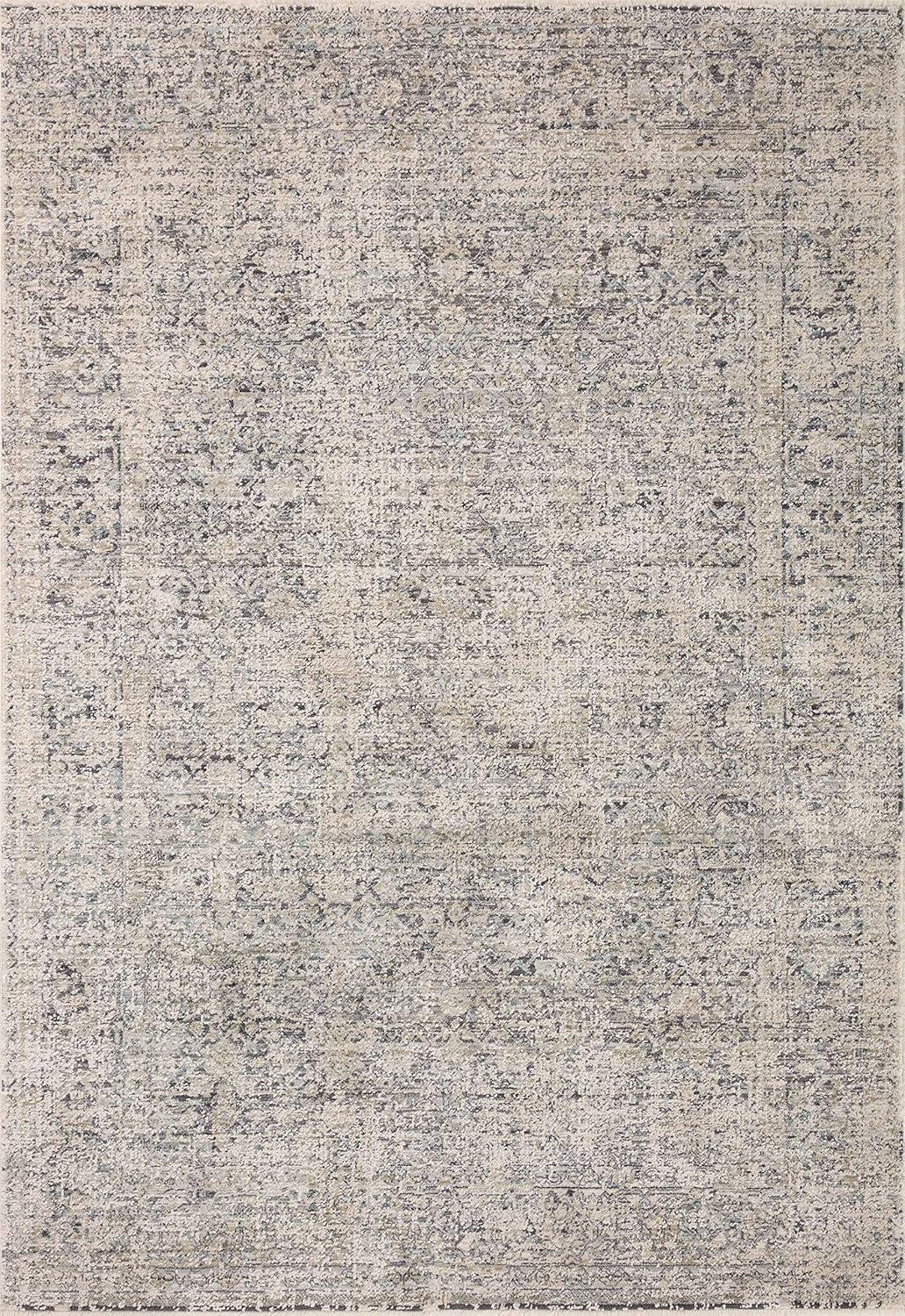 Stone and Mist Wool and Synthetic 5'-3" x 7'-9" Area Rug